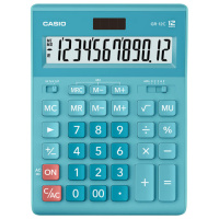 Калькулятор настольный Casio GR-12С-LB 12 разрядов, голубой
