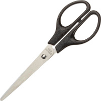 Канцелярские ножницы Attache 18см, черные, эллиптические ручки