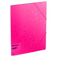 Пластиковая папка на резинке Berlingo Neon розовый неон, 600мкм