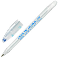Шариковая ручка Pensan Global 21 синяя, 0.5мм, белый корпус