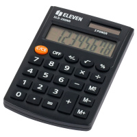Калькулятор карманный Eleven SLD-200NR черный, 8 разрядов
