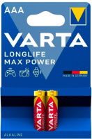 Батарейка Varta LongLife Max Power AAA LR03, 2шт/уп