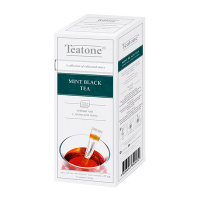 Чай Teatone Mint Black Tea, черный, 15 стиков