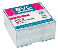 Блок д/заметок BVG 9x9x4,5 см, премиум, в боксе, ЦВЕТНЫЕ вставки