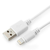 Кабель USB 2.0 - Lightning, М/М, 1 м, Cablexpert, бел, CC-USB-AP2MWP