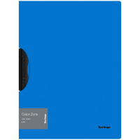 Папка с пластиковым клипом Berlingo 'Color Zone' А4, 450 мкм, голубая