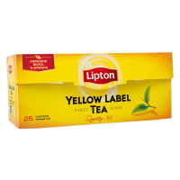 Чай Lipton Yellow Label, черный, 25 пакетиков