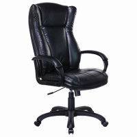 Кресло руководителя Brabix Boss EX-591 экокожа, черная, крестовина пластик