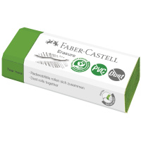 Ластик Faber-Castell 'Erasure' PVC-Free & Dust-Free, прямоугольный, картонный футляр, 63*22*13мм, св