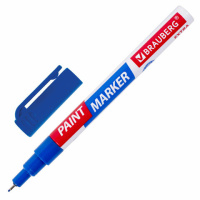 Маркер-краска Brauberg Extra синий, 1мм, улучшенная нитро-основа