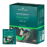 Чай Деловой Стандарт Royal Green Tea, зеленый, 100 пакетиков