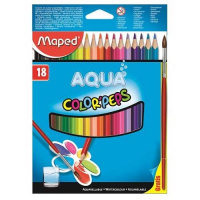 Набор акварельных карандашей Maped Color'Peps 18 цветов, с кистью, 836012