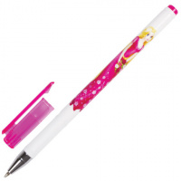 Шариковая ручка Brauberg Rose Angels синяя, 0.7мм, корпус с принтом