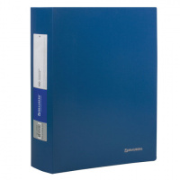 Папка файловая Brauberg Бюджет синяя, А4, на 100 файлов
