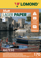 Фотобумага для лазерных принтеров Lomond Ultra DS Matt CLC A4, 250 листов, 170г/м2, белая, матовая,