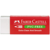 Ластик Faber-Castell 'PVC-free', прямоугольный, картонный футляр, в пленке, 63*22*11мм