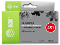 Картридж струйный Cactus CS-CLI451BK, №451, 9.8мл, черный