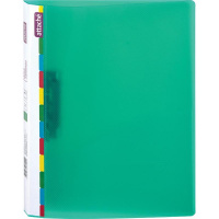 Пластиковая папка с зажимом Attache Diagonal зеленая, А4, 17мм