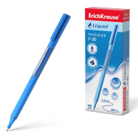 Ручка капиллярная Erich Krause Liquid F-20 синяя