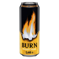 Напиток энергетический Burn Dark Energy, 449мл, ж/б