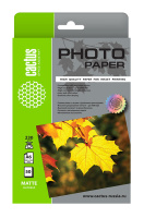 Фотобумага для струйных принтеров Cactus CS-MA623050 10x15см, 50 листов, 230 г/м2, белая, матовая