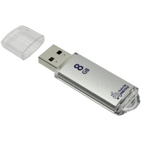 USB флешка Smart Buy V-Cut 8Gb, 15/5 мб/с, серебристый