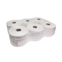 Туалетная бумага Luscan Professional белая, 2 слоя, 215м, 6 рулонов