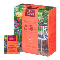 Чай Деловой Стандарт Hibiscus and Raspberry, травяной, 100 пакетиков