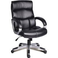 Кресло руководителя Brabix Impulse EX-505 иск. кожа, черная, крестовина пластик