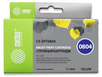 Картридж струйный Cactus CS-EPT0804 T0804 желтый (11.4мл) для Epson Stylus Photo P50/PX650/PX660/PX7