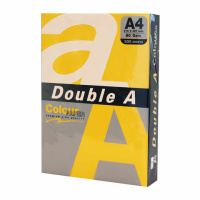 Цветная бумага для принтера Double A интенсив солнечно-желтая, А4, 500 листов, 80 г/м2