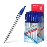 Ручка шариковая автоматическая ErichKrause R-301 Classic Matic 1.0, синяя