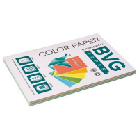 Цветная бумага для принтера Bvg Pastel 5 цветов, А4, 100 листов, 80г/м2