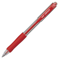 Шариковая ручка автоматическая Uni Laknock SN-100 красная, 0.7мм
