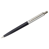 Шариковая ручка Luxor Star синяя, 1мм, корпус синий/хром, кнопочный механизм
