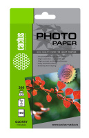 Фотобумага для струйных принтеров Cactus CS-GA6200100 10x15см, 100 листов, 200 г/м2, белая, глянцева