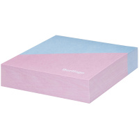 Блок для записей проклеенный Berlingo Haze розовый-голубой, 8.5х8.5х2см, 200 листов