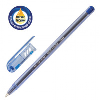 Шариковая ручка Pensan My pen синяя, 1мм, прозрачный корпус