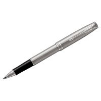 Ручка-роллер Parker Sonnet F, серебристый/черный корпус, 1931511