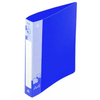 Пластиковая папка с зажимом Бюрократ синяя, А4, 16мм, PZ07CBLUE