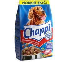 Сухой корм для собак Chappi Сытный Мясной обед с говядиной по-домашнему с овощами и травами, 2.5кг