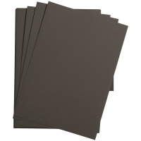 Цветная бумага Clairefontaine Etival color антрацит, 500х650мм, 24 листа, 160г/м2, легкое зерно