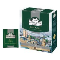 Чай Ahmad Earl Grey (Эрл Грей), черный, 100 пакетиков