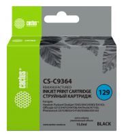 Картридж струйный Cactus CS-C9364 №129, 15мл, черный