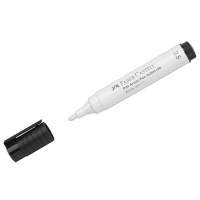 Ручка капиллярная Faber-Castell Pitt Artist Pen Bullet Nib белая, 2.5мм, белый корпус