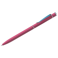 Шариковая ручка автоматическая Berlingo Golden Classic синяя, 0.7мм, корпус розовый-хром