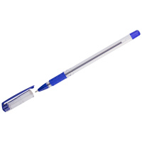 Шариковая ручка Officespace School синяя, 1.0мм, прозрачный корпус