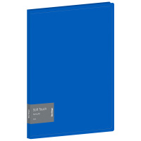 Папка с пружинным скоросшивателем Berlingo 'Soft Touch', 17мм, 700мкм, синяя, с внутр. карманом