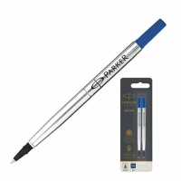 Стержень для ручки-роллера Parker Quink RB 116мм, синий, узел 0.7мм, металлический, 2шт/уп