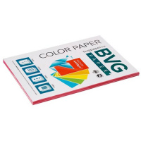 Цветная бумага для принтера Bvg медиум красная, А4, 100 листов, 80г/м2